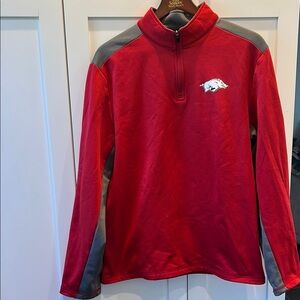 University of Arkansas half-zip sweatshirt